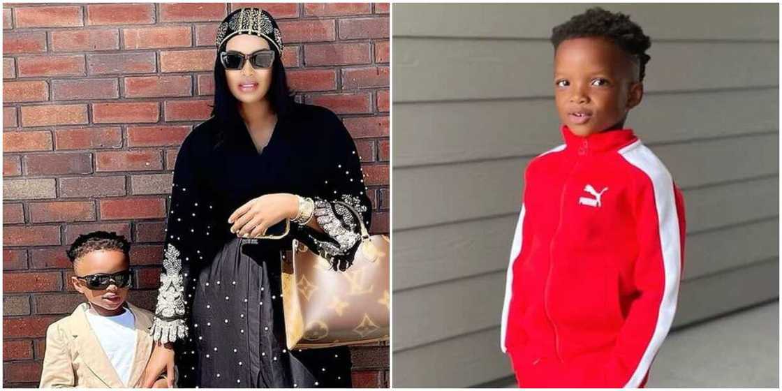 Wizkid's 2nd baby mama and her son Wizkid's 2nd baby mama and her son