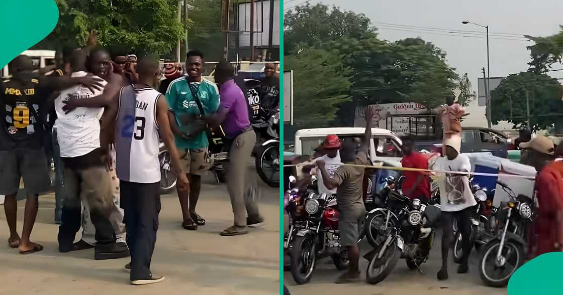 Dispatch riders celebrate their colleague as he graduates from school. Dispatch riders celebrate their colleague as he graduates from school.