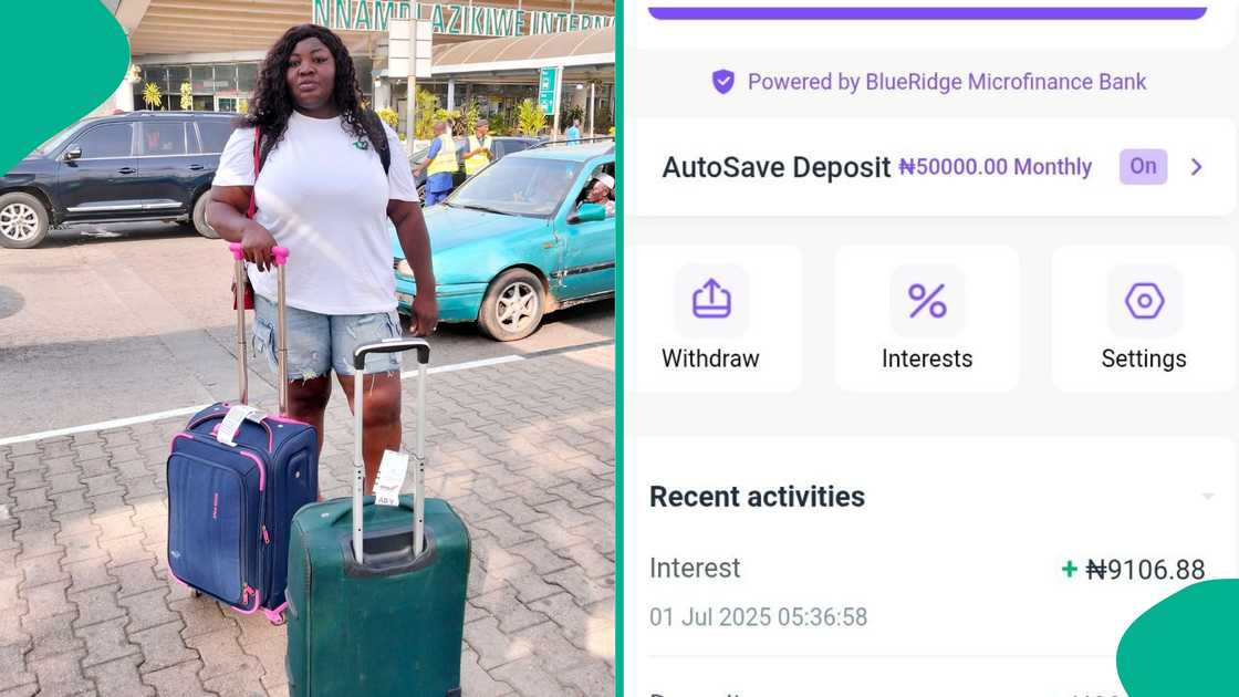 Lady who uses OPay Safebox shows amount she got as interest Lady who uses OPay Safebox shows amount she got as interest