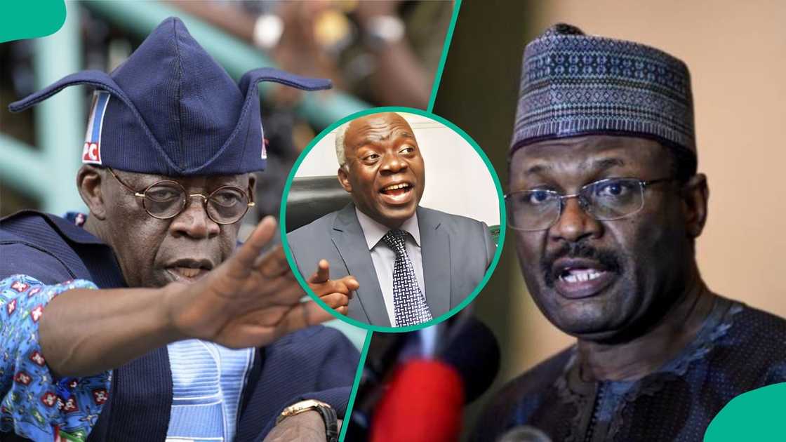 Human rights lawyer Femi Falana cautions President Tinubu over reports claiming he orders INEC chairman Mahmood Yakubu to proceed on terminal leave.