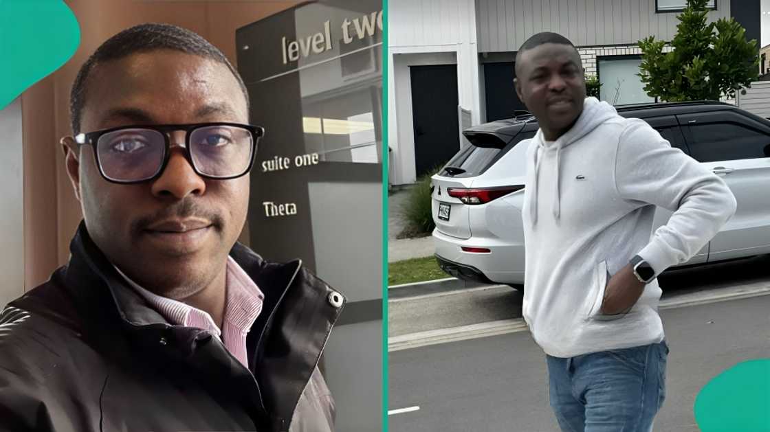 A Nigerian man celebrate after securing job opportunity in New Zealand