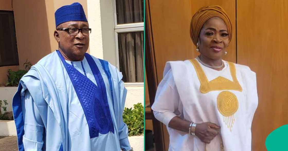 Ayinla Kollington speaks about his ex-wife, Salawa Abeni, during interview. Ayinla Kollington speaks about his ex-wife, Salawa Abeni, during interview.