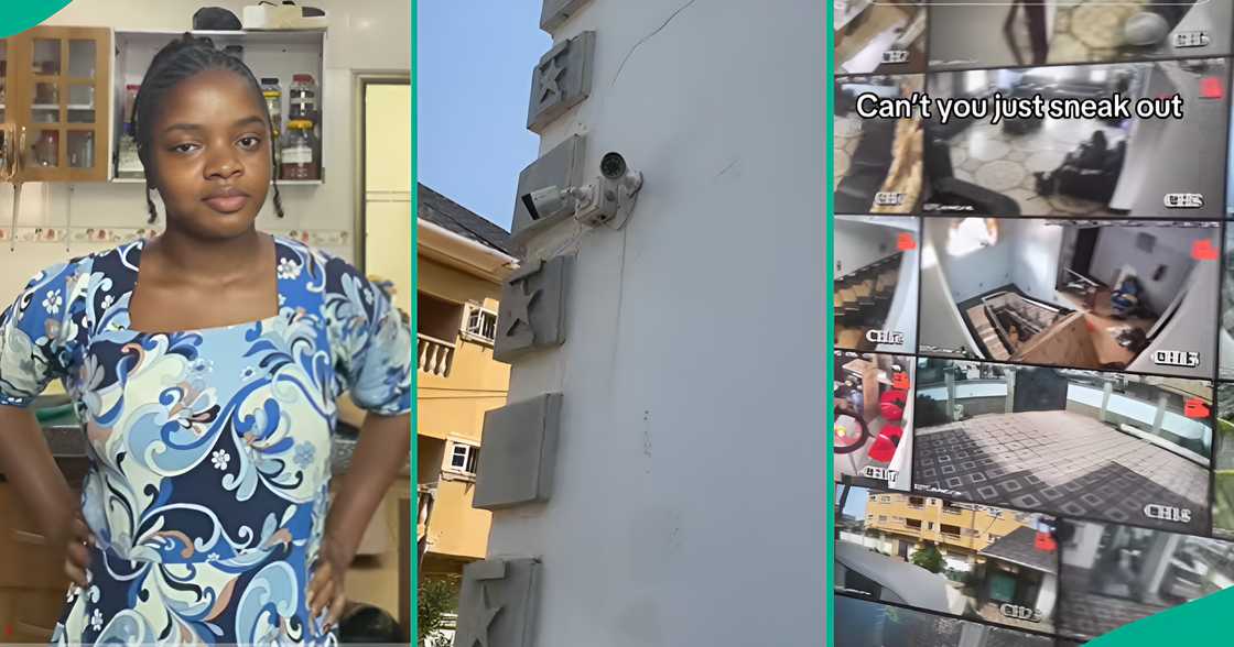 A young lady goes viral for showcasing the many CCTV cameras installed in her home A young lady goes viral for showcasing the many CCTV cameras installed in her home