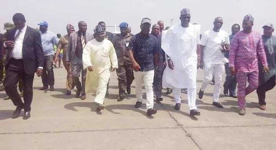 PHOTOS: Fayose lands in Benue PHOTOS: Fayose lands in Benue