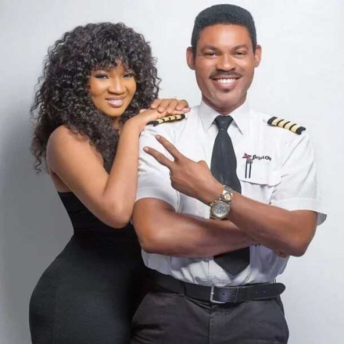 Omotola Jalade and her husband, Capt. Matthew Ekeinde Omotola Jalade and her husband, Capt. Matthew Ekeinde