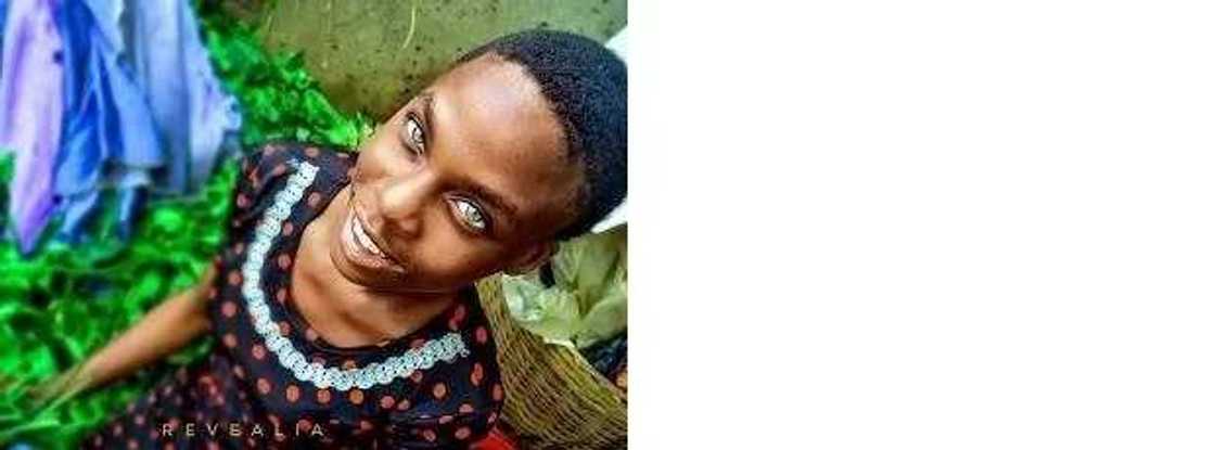 Nigerian girl with multicoloured eyes stun people as she was seen in Lagos (photos)