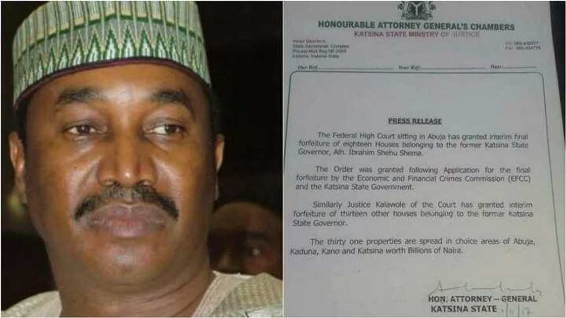 Tirkashi! Kotu ta ƙwace ma tsohon gwamnan jihar Katsina gidaje 31 Tirkashi! Kotu ta ƙwace ma tsohon gwamnan jihar Katsina gidaje 31