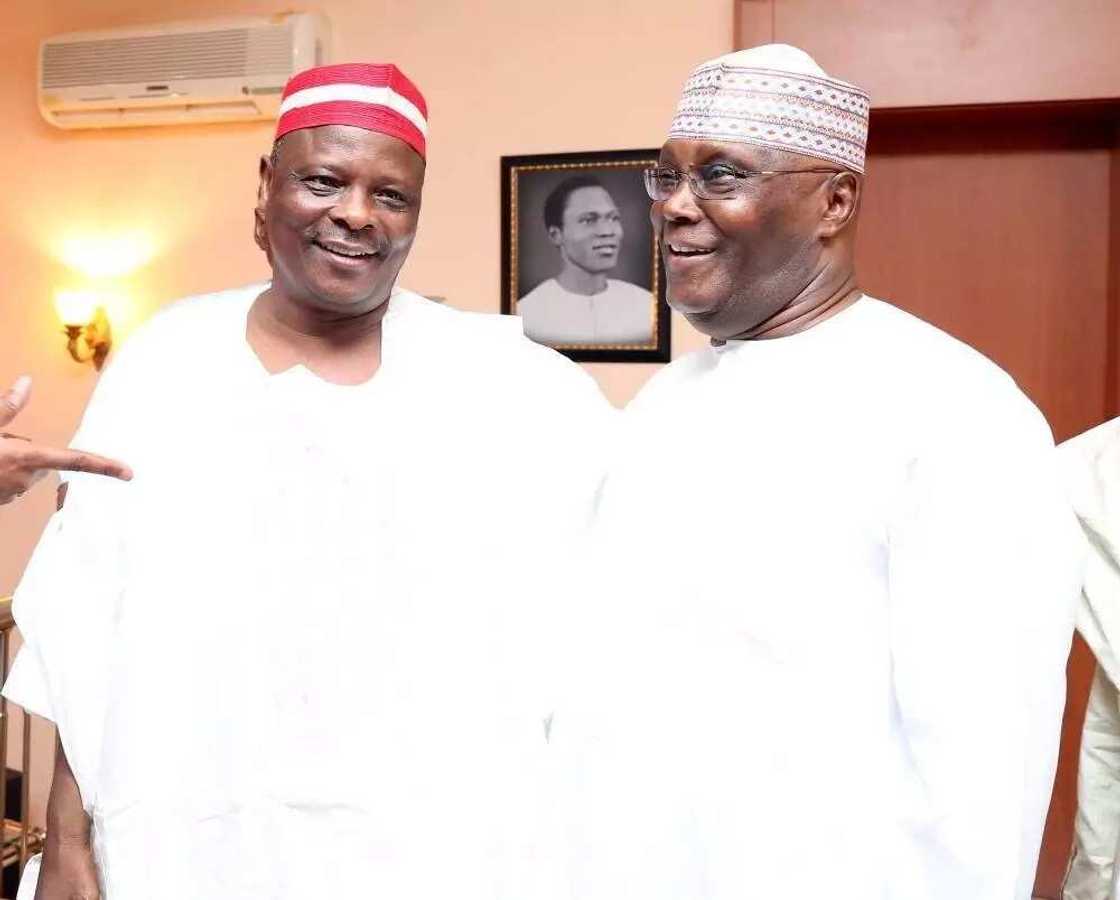 Tsohon Gwamnan Kano Kwankwaso ya sa labule da Atiku Abubakar Tsohon Gwamnan Kano Kwankwaso ya sa labule da Atiku Abubakar