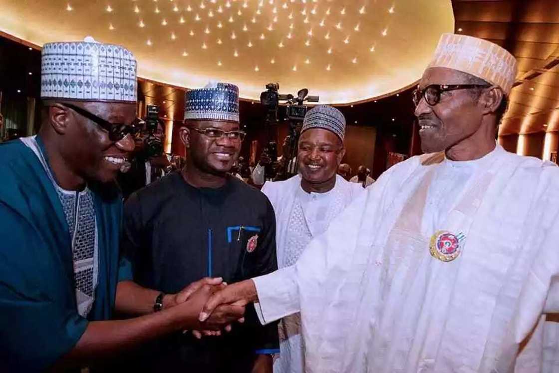 BREAKING: President Buhari meets with governors at Aso Rock BREAKING: President Buhari meets with governors at Aso Rock