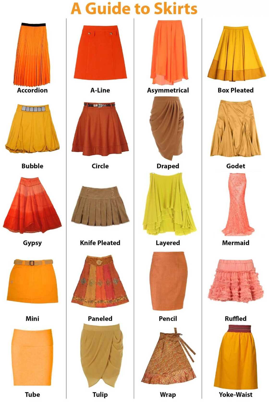 17 cool types of skirts 17 cool types of skirts