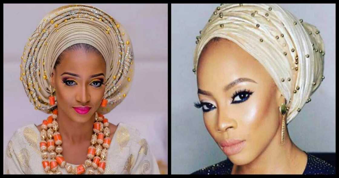 beaded turban beaded turban