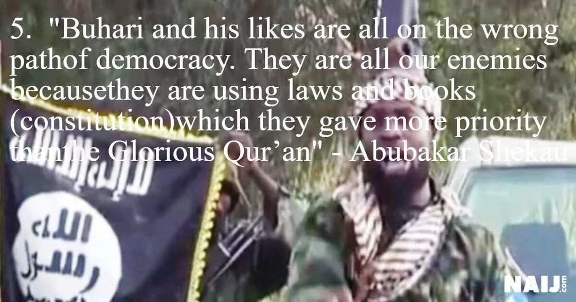 'Buhari is our enemy' and top 7 other quotes from Shekau's audio message on UNIMAID bombing 'Buhari is our enemy' and top 7 other quotes from Shekau's audio message on UNIMAID bombing