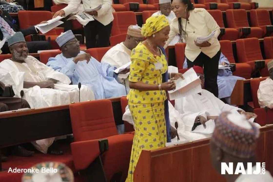 PHOTOS: Tinubu’s Wife ‘Takes Over’ Ekweremadu's Seat