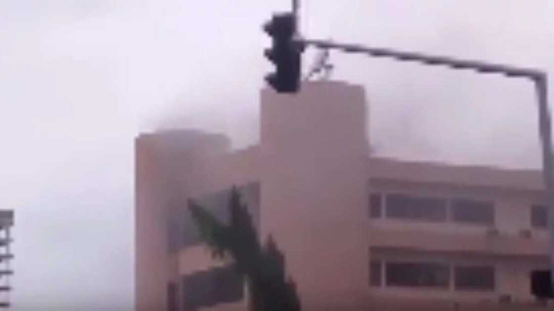 Federal secretariat Abuja on fire Federal secretariat Abuja on fire