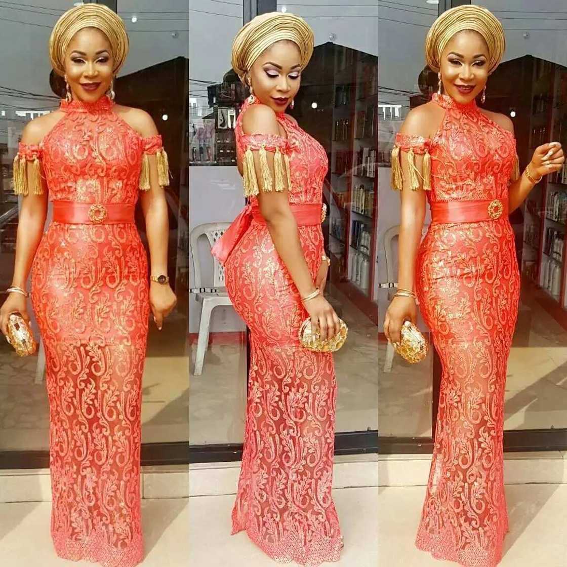 Aso Ebi with French lace style Aso Ebi with French lace style