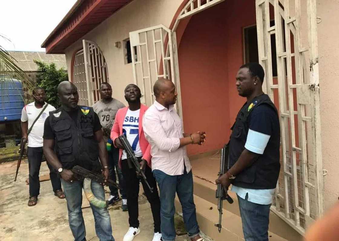Specifically, he led the police to two den in Ejigbo and Igando areas of the state Specifically, he led the police to two den in Ejigbo and Igando areas of the state