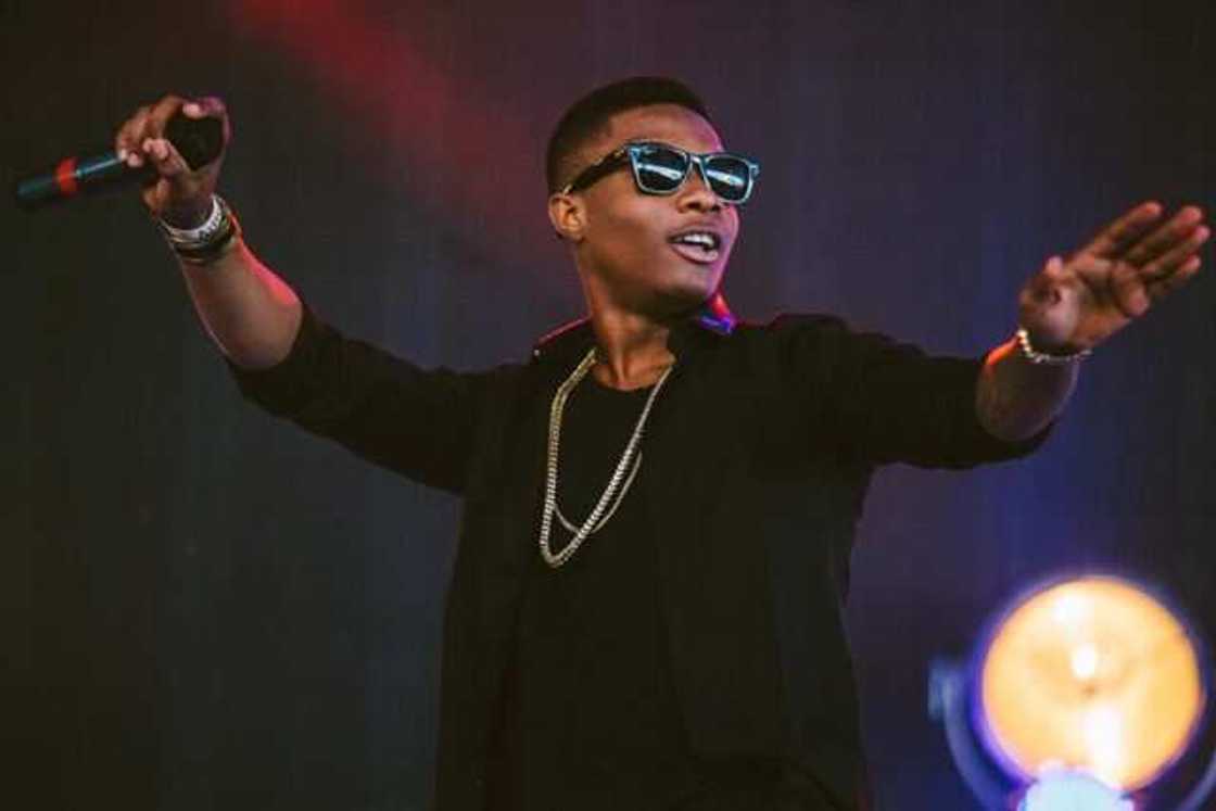 Wizkid on stage