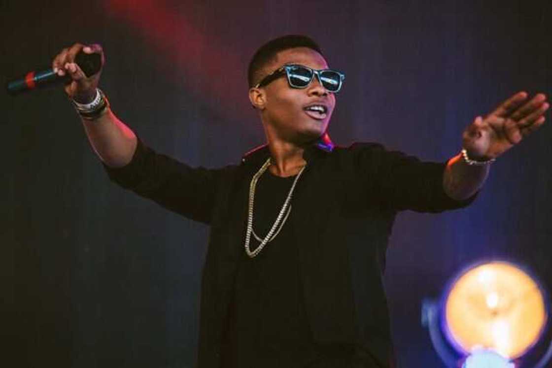 Wizkid on stage Wizkid on stage