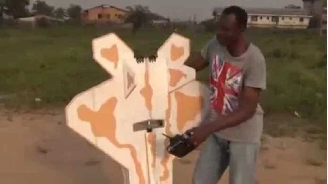Checkout plane made from plywood by a Nigerian man Checkout plane made from plywood by a Nigerian man
