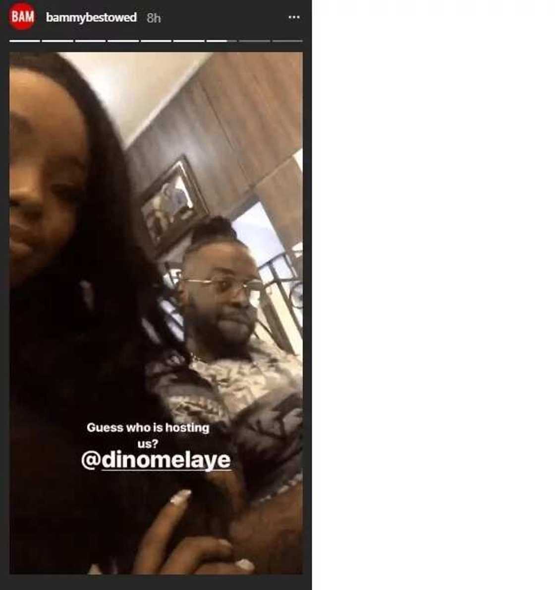 Dino Melaye hosts BBNaija's Bambam and Teddy A in Abuja Dino Melaye hosts BBNaija's Bambam and Teddy A in Abuja