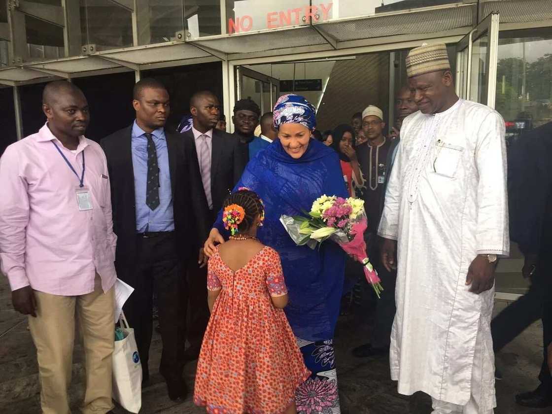 Former minister Amina Mohammed leads team to Acting President Osinbajo Former minister Amina Mohammed leads team to Acting President Osinbajo