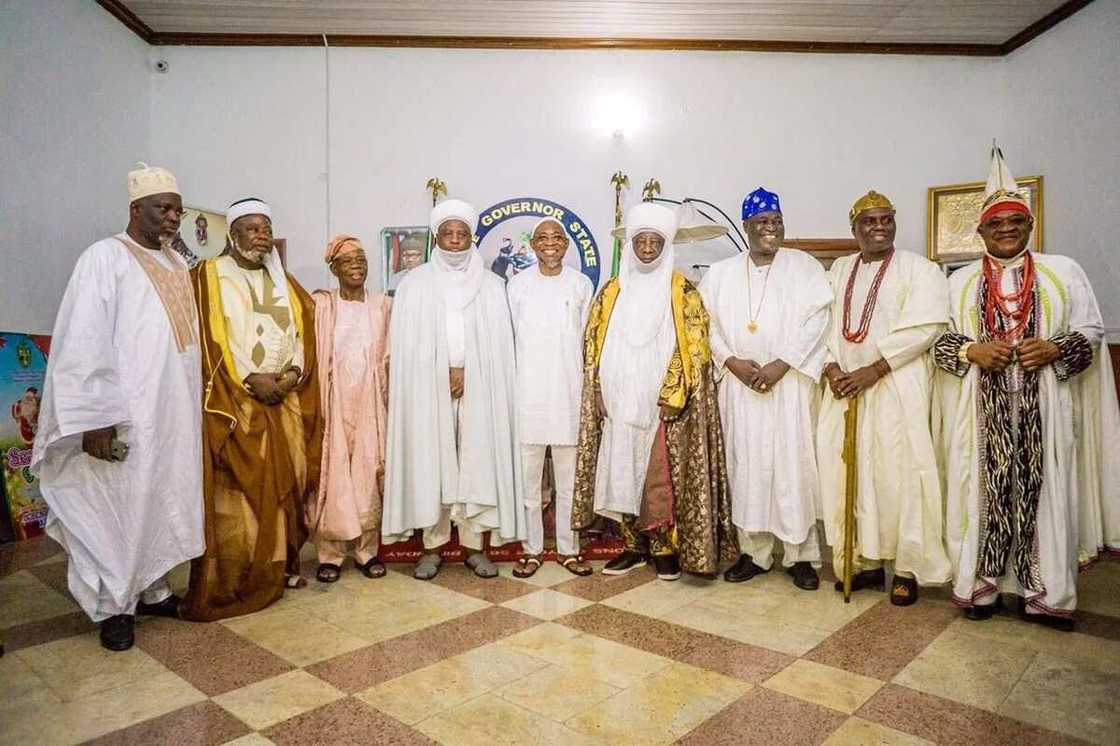 Photos: Sultan of Sokoto, Aregbesola, others pray for Buhari’s recovery