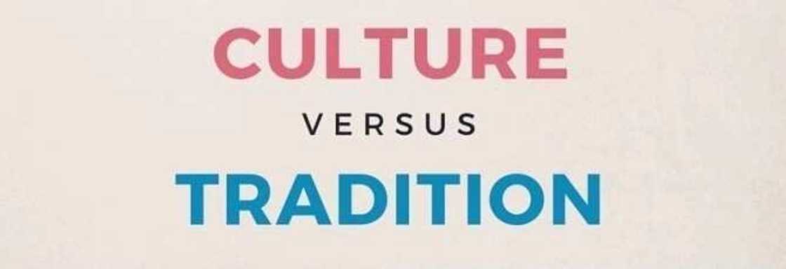 What is the difference between culture and tradition?