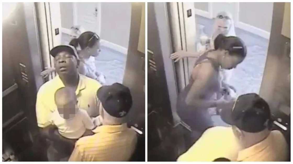Couple uses baby to distract elderly man as they rob him in an elevator (photos, video) Couple uses baby to distract elderly man as they rob him in an elevator (photos, video)