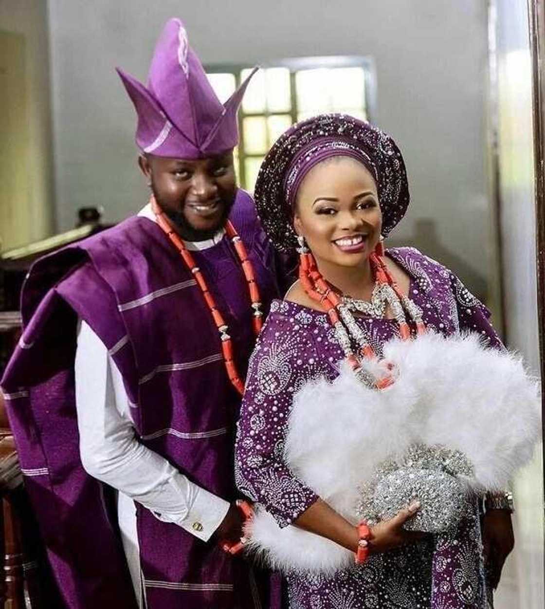 Yoruba couple purple Yoruba couple purple