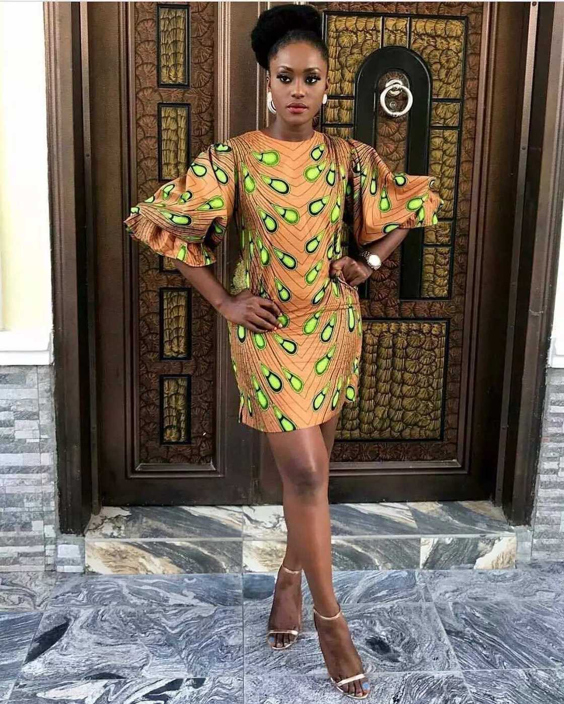 Short Ankara fitted dress Short Ankara fitted dress