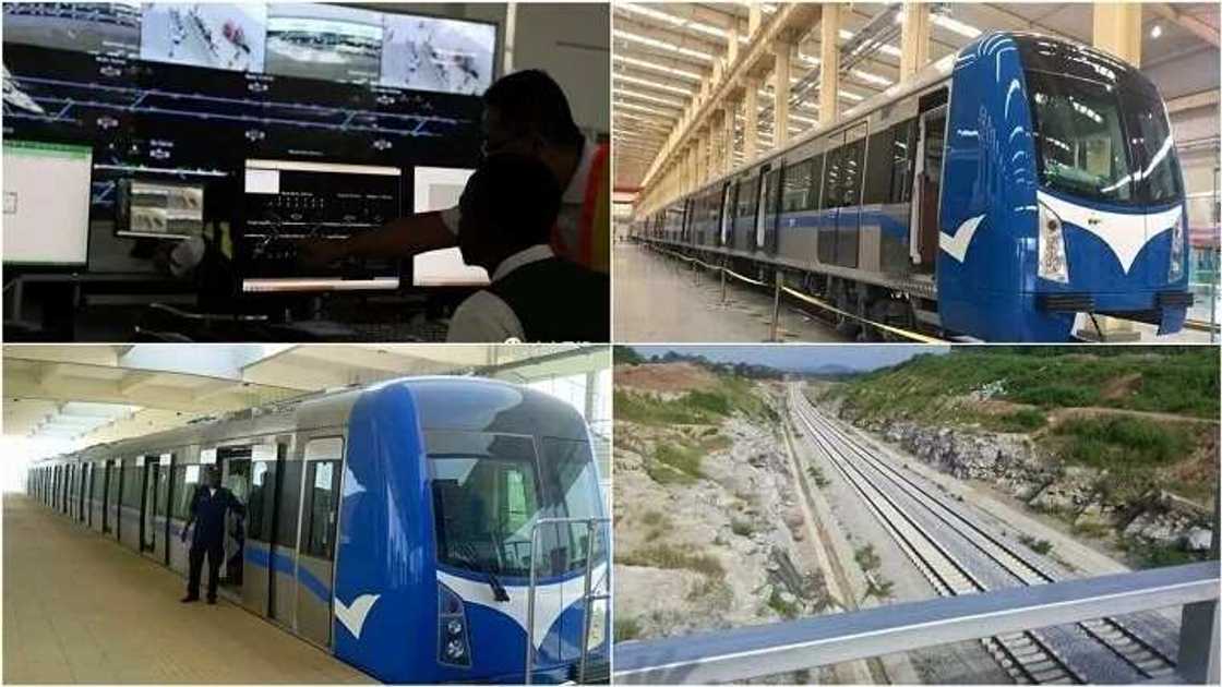 Buhari ya kammala aikin jirgin kasa na babban birnin tarayya Abuja, zai fara aiki (Hotuna) Buhari ya kammala aikin jirgin kasa na babban birnin tarayya Abuja, zai fara aiki (Hotuna)