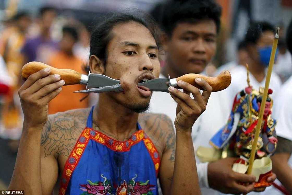 Extreme Vegetarian Festival Is Celebrated Across Thailand