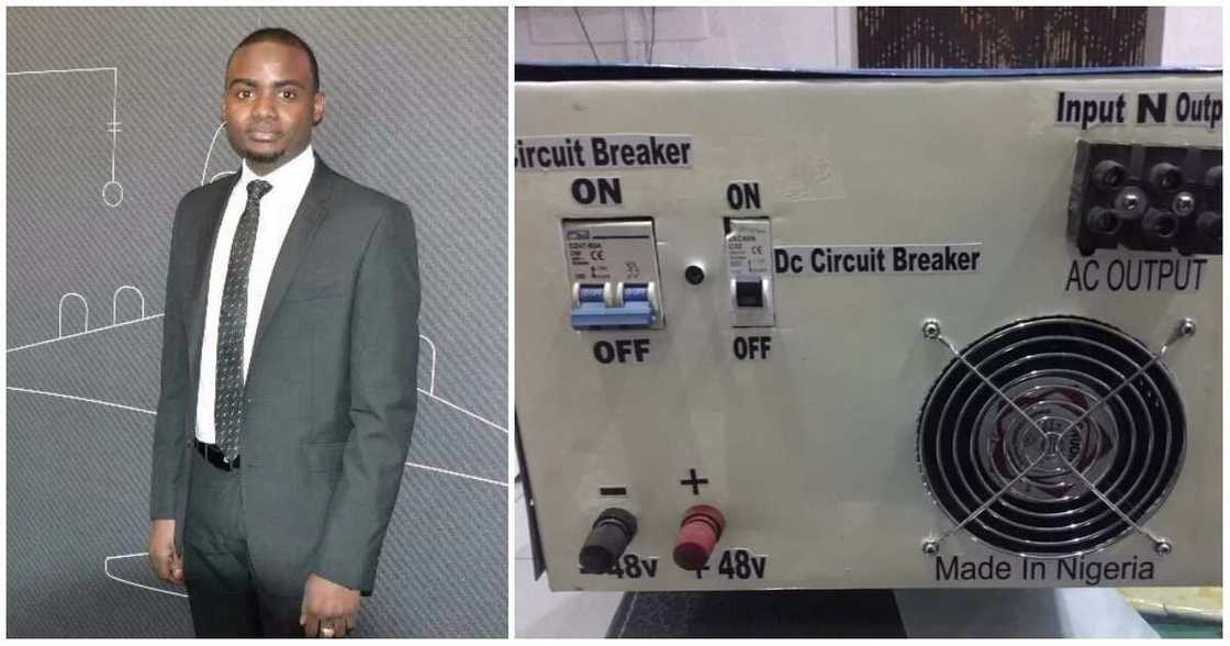Young Nigerian engineer designs and produces own inverter Young Nigerian engineer designs and produces own inverter
