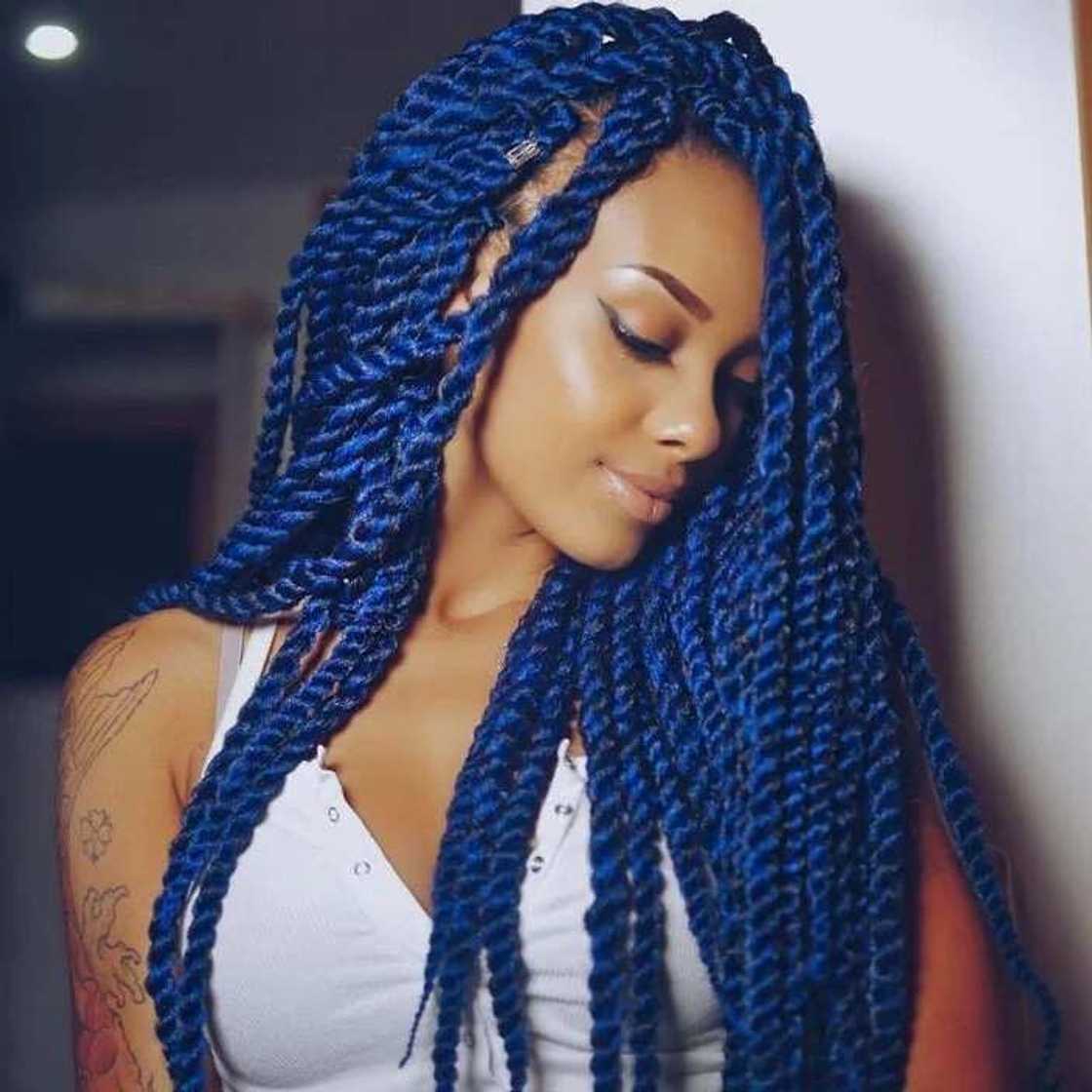 Nigerian braids hairstyles with wool - Legit.ng