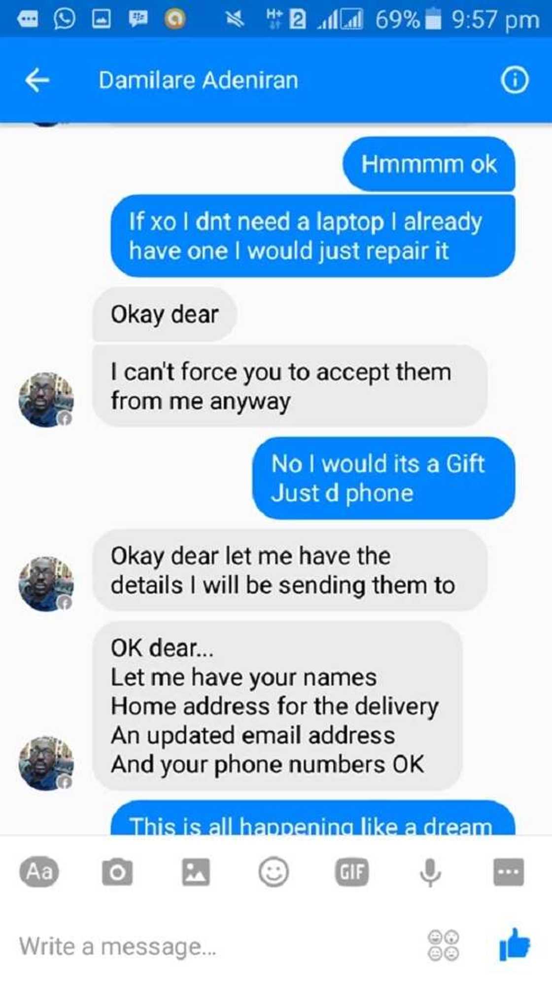 Young man scams lady on Facebook then this happens Young man scams lady on Facebook then this happens