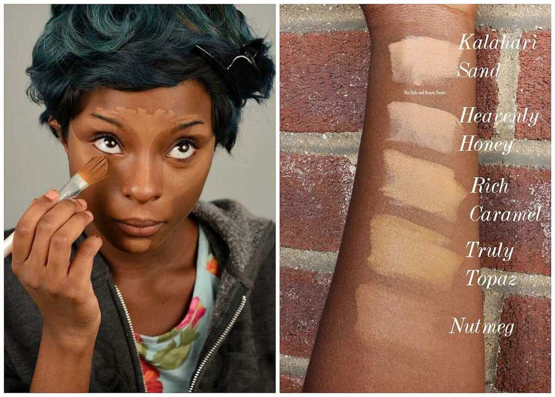 Foundation for dark skin