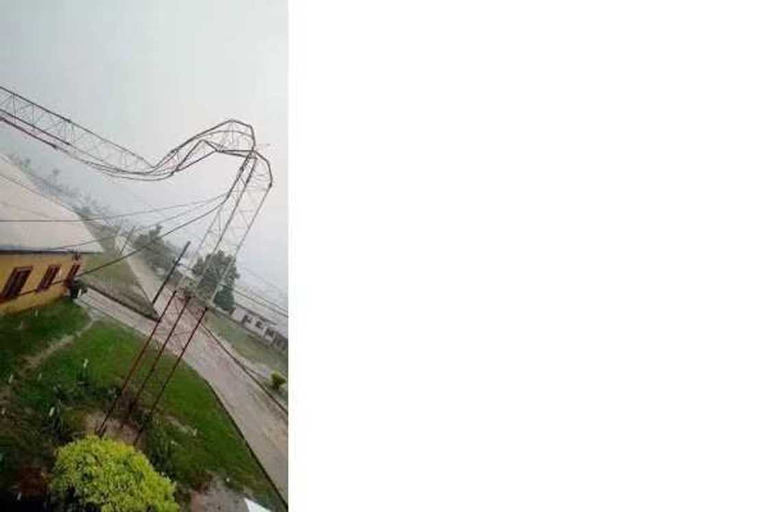 Mast falls on chapel during Sunday service in Akwa Ibom Mast falls on chapel during Sunday service in Akwa Ibom