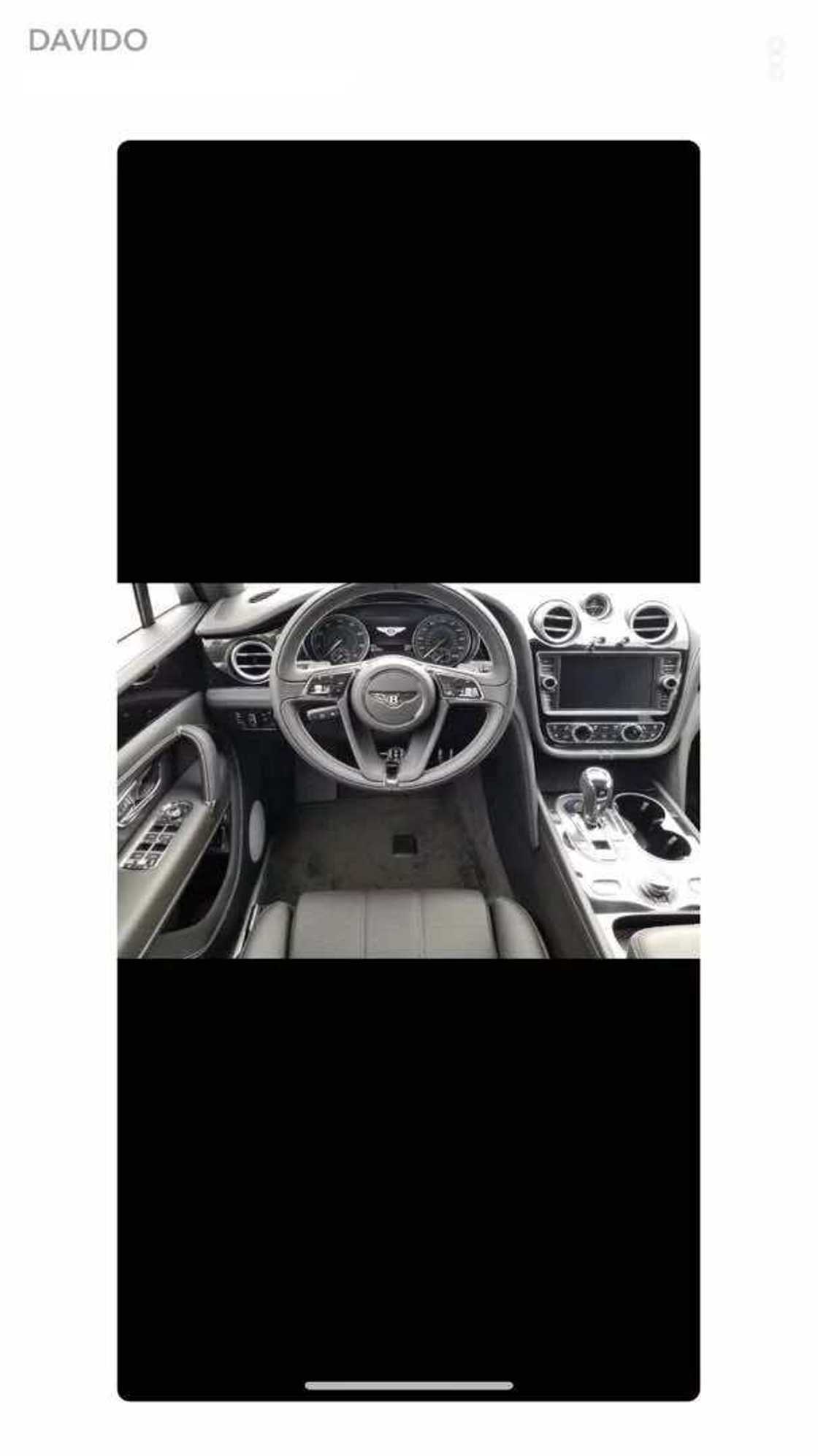 Davido acquires a Bentley Bentyaga worth N94m