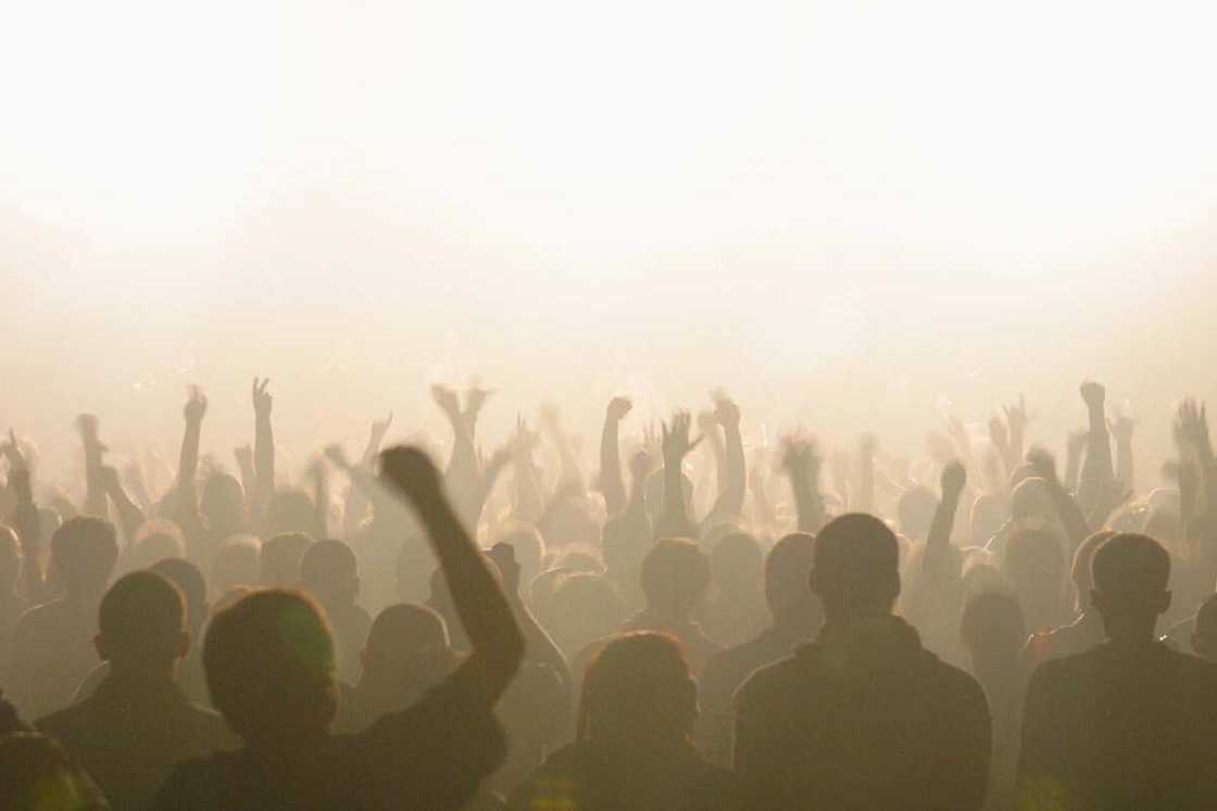 Cheering crowd Cheering crowd