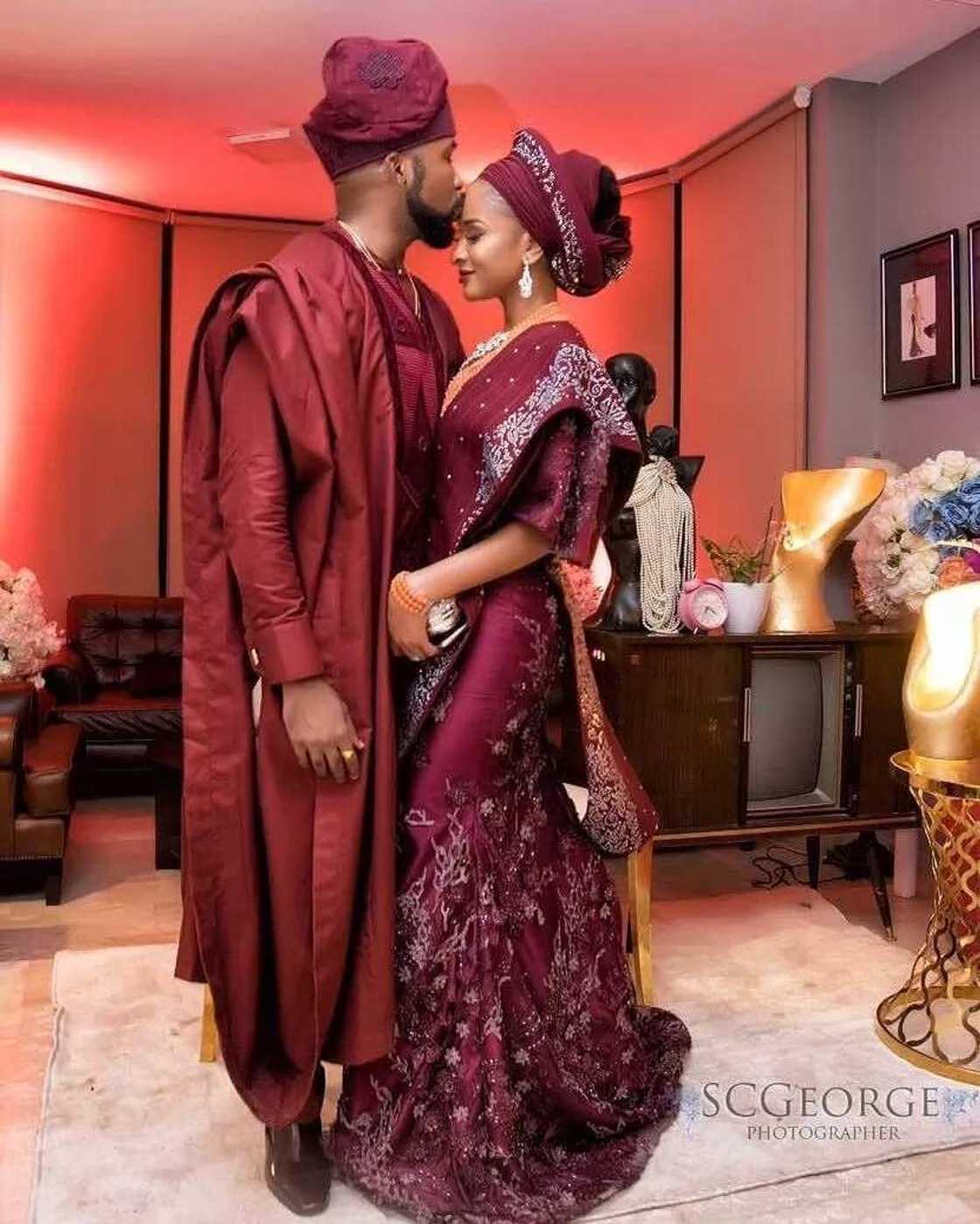 Here are the official photos from Adesua and Banky W’s introduction