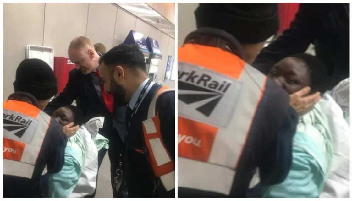 delivery on a train delivery on a train