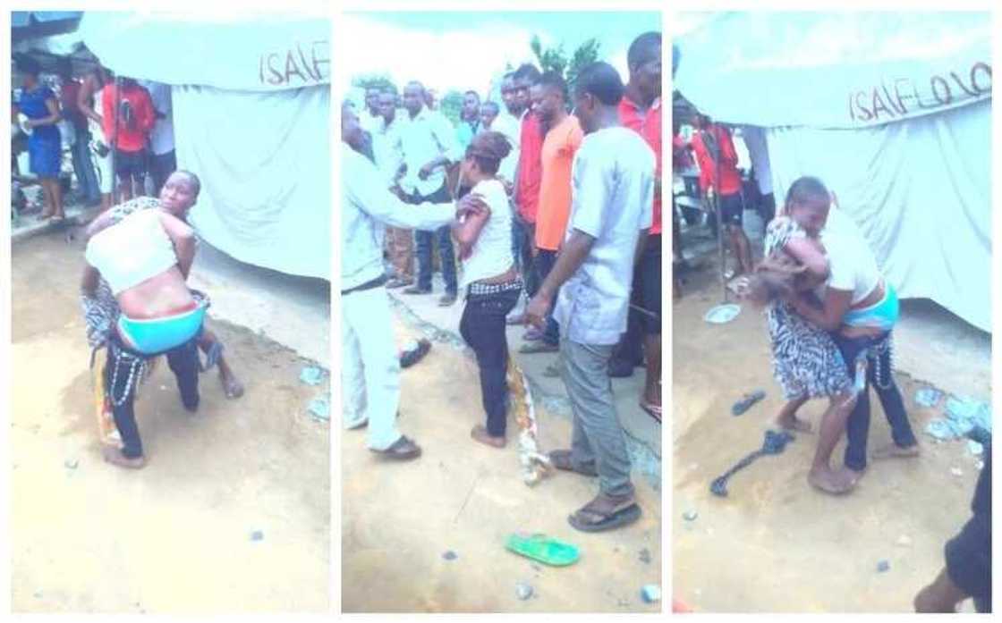 Two women filmed fighting over boyfriend in Akwa Ibom Two women filmed fighting over boyfriend in Akwa Ibom