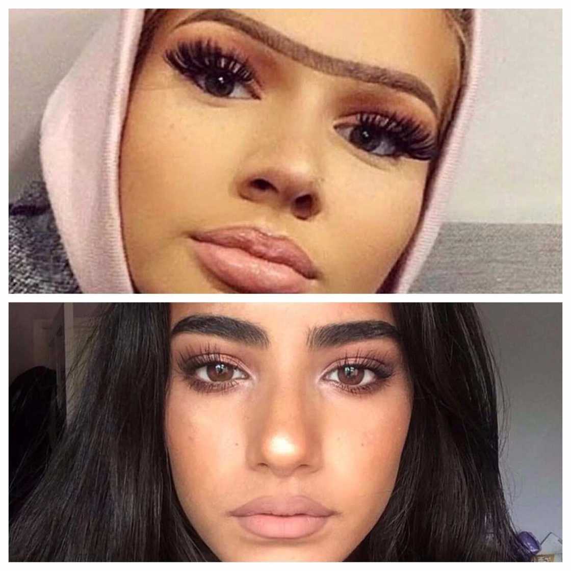 Different eyebrows Different eyebrows