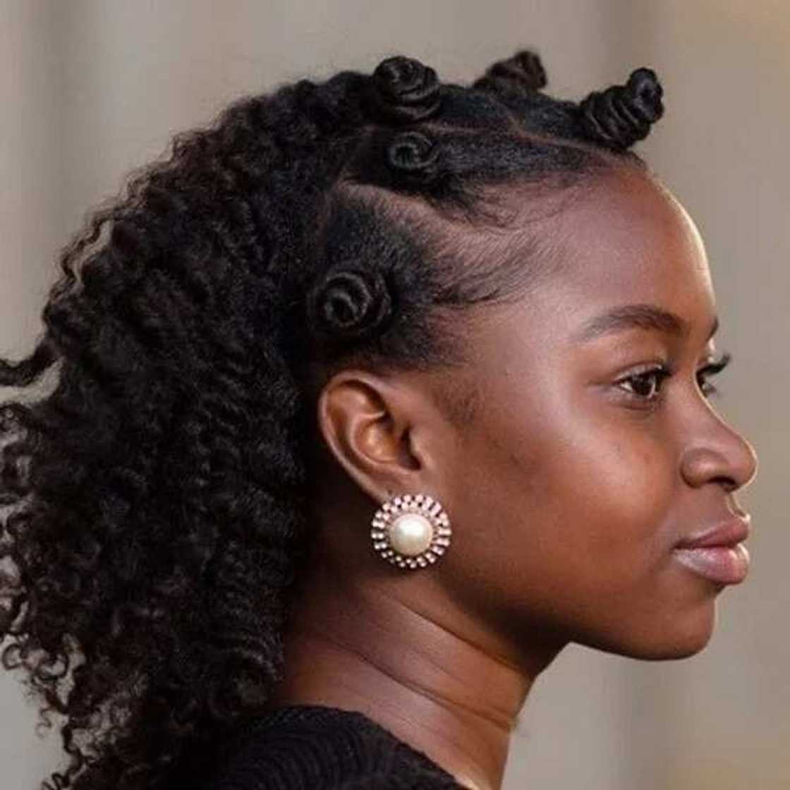 Bantu knots updo