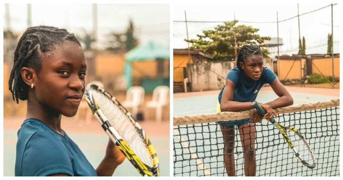 Famous Nigerian tennis player Famous Nigerian tennis player