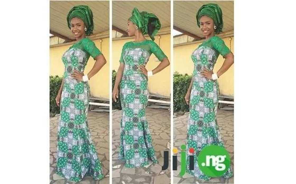 Ankara and lace - Mix of styles for a gorgeous outfit