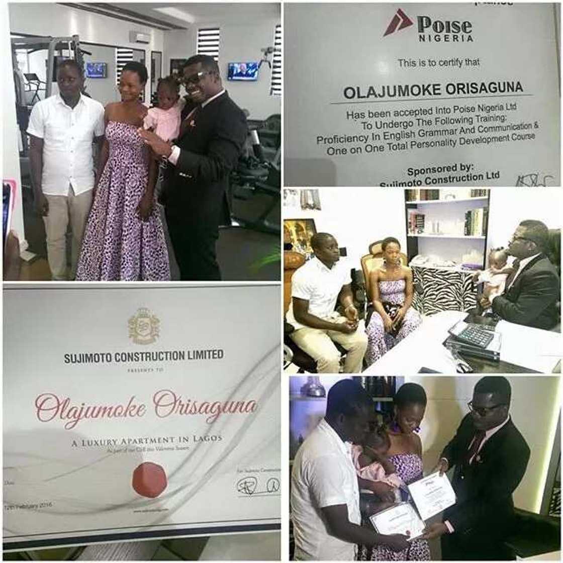 See photos of "lucky" Olajumoke in her new home See photos of "lucky" Olajumoke in her new home