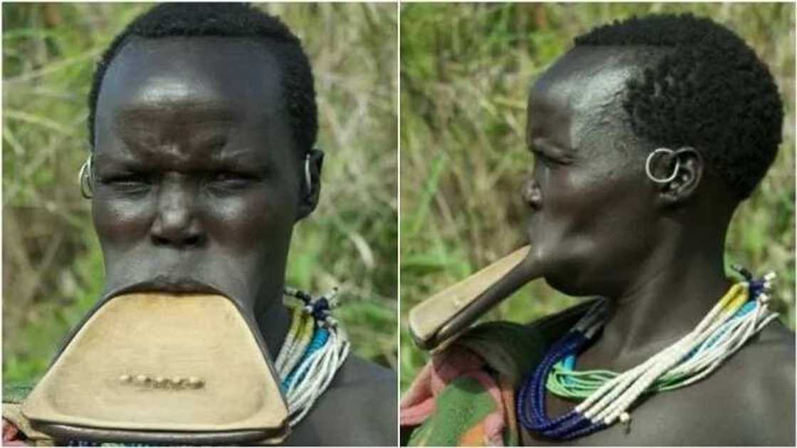 Allah ɗaya gari banban: kalli yadda ýan matan wata ƙabila a ƙasar Habasha ke yin kwalliya Allah ɗaya gari banban: kalli yadda ýan matan wata ƙabila a ƙasar Habasha ke yin kwalliya