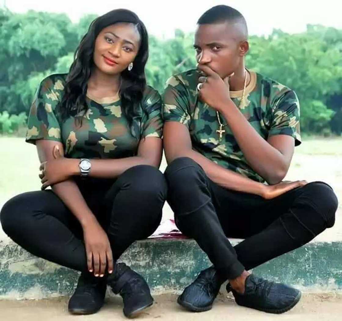 Check out beautiful pre-wedding photos of these military officers Check out beautiful pre-wedding photos of these military officers