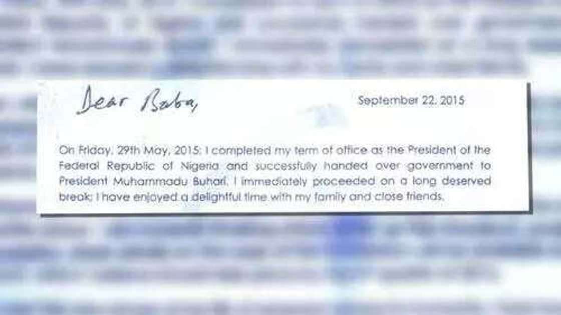 Jonathan Writes Letter To Obasanjo Jonathan Writes Letter To Obasanjo